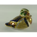 Royal Crown Derby 'Carolina Duck' paperweight