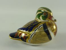 Royal Crown Derby 'Carolina Duck' paperweight