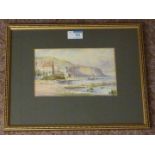 'Robin Hoods Bay' & 'The South Bay Scarborough', pair watercolours signed by Edward H Simpson 12.