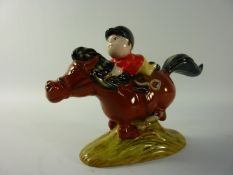 John Beswick Norman Thelwell 'Pony Express' bay pony with rider