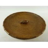 Yorkshire Oak - Peter 'Rabbitman' Heap of Wetwang adzed oak fruit bowl D24cm