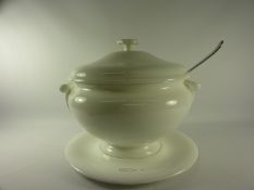 Wedgwood tureen H26cm and a silver-plated ladle