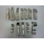 Canteen of stainless steel Kings Pattern cutlery - 12 place settings - in one box