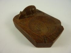 Yorkshire oak - Robert 'Mouseman' Thompson ash tray L10cm