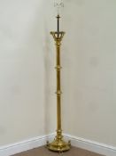 Victorian brass standard lamp H157cm