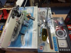 Four remote control helicopters