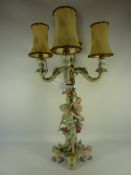 Continental figural candelabra converted to electric H64cm