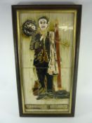 'Chimney Sweep' tube lined plaque (framed) 43.