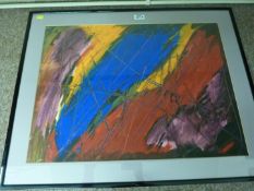 Contemporary Abstract, acrylic signed and dated M Bartis '91,