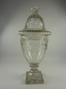 Edwardian cut crystal bonboniere H31cm