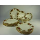 Royal Albert 'Old Country Roses' dinner service - six place settings