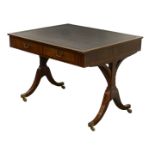Fine quality Regency mahogany writing table,