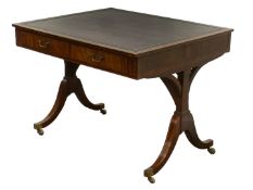 Fine quality Regency mahogany writing table,