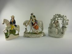 Staffordshire figure group of lovers under an arbour H22cm,