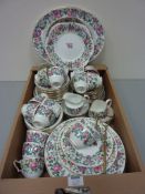 Crown Staffordshire 'Thousand Flowers' tea and dinner service in one box