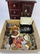 Jewellery box and costume jewellery