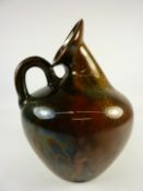 Christopher Dresser for Linthorpe Pottery ewer, impressed marks and facsimile signature to base