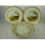 Pair Spode Hunting Plates after J. F.