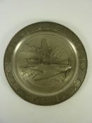 Battle of Britain Memorabilia - 'Supermarine Spitfire' limited edition pewter collector's plate