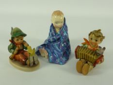 Royal Doulton 'This Little Pig' figure H.N 1794 and two Hummel figures Condition Report Royal