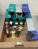 Collection of 14 'The Latest Thing' fashion mannequin sculptures  - all boxed - in one box