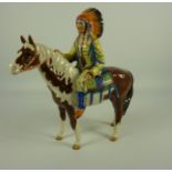 Beswick Indian Chief on skewbald horse