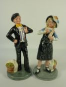 Pair Royal Doulton figures 'Pearly Boy' HN2767 and 'Pearly Girl' HN2769 Condition Report Very good