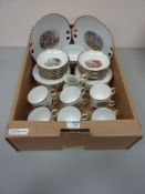 Victoria Austria tea service with classical figural decoration - 12 place settings