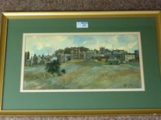 West Riding Village and Moorland scene, two watercolours signed by Harry Turner 18.