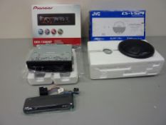 Pioneer DEH-1300MP car CD receiver with AUX socket (boxed) and JVC CS-V524 180W two 2-way coaxial