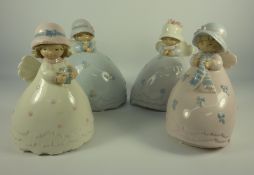 Four 'Little Angel Girls' figures H17.