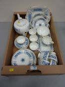 Coalport 'Revelry' pattern tea service - four place settings with additional pieces - in one box