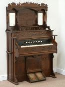 Edwardian mahogany Chapel organ by Archibald & Ramsden of Leeds