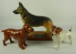 Beswick Connoisseur Model Alsatian German Shepherd Dog,