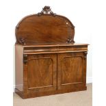 Victorian mahogany chiffonier fitted with two drawers and two cupboards,