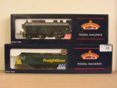 Bachmann 00 gauge Freightliner Crusader diesel locomotive 32-750DC and class 20 diesel locomotive