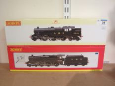Hornby 00 gauge LMS 2-6-4 Stanier 4MT class locomotive R2635 and 4-6-0 class 5MT locomotive and