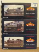 Bachmann 00 gauge three tank locomotives 32-136, 32-200B,