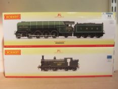 Hornby 00 gauge LNER 2-8-2 Cock o' the North locomotive and tender R3207 and Southern 0-4-4 class