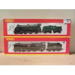 Hornby 00 gauge Southern 4-6-0 Pendragon locomotive and tender R2620 and BR 4-6-2 Blue Star