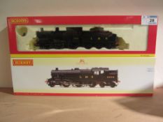 Hornby 00 gauge LMS 0-6-0 class 4F locomotive and tender R3030 and 2-6-4 Stanier locomotive R2635
