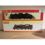 Hornby 00 gauge LMS 0-6-0 class 4F locomotive and tender R3030 and 2-6-4 Stanier locomotive R2635