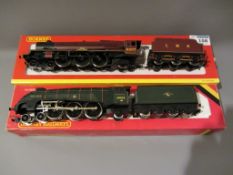 Hornby 00 gauge 4-6-2 Arthur of Connaught locomotive and tender R2225 and BR 4-6-2 Mallard