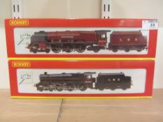 Hornby 00 gauge LMS 4-6-2 Duchess of Buccleuch locomotive and tender R2230 and Class 5P5F