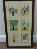 Military Uniforms, set of six colour pri