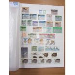 Commonwealth stamps in blue stock book