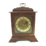 Early 20th century bracket clock in mahogany case,