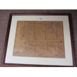 20th century map of Yorkshire after John Speed 36cm x 47cm