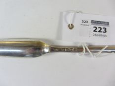George II silver marrow scoop London 1751 marks rubbed