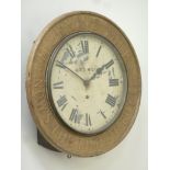 Victorian 'Now's the time to buy Milk Maid Milk' wall hanging clock, signed A.S.C.M. Co.